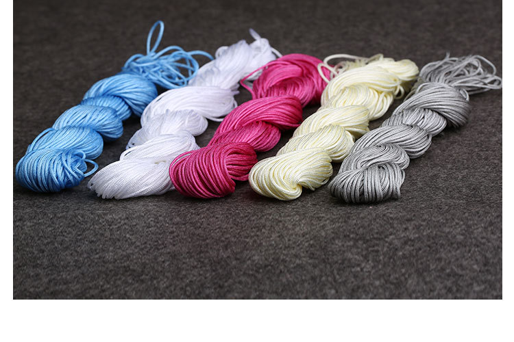 diy手链项链配件手工水晶材料小把玉线 红绳黑绳1.0mm