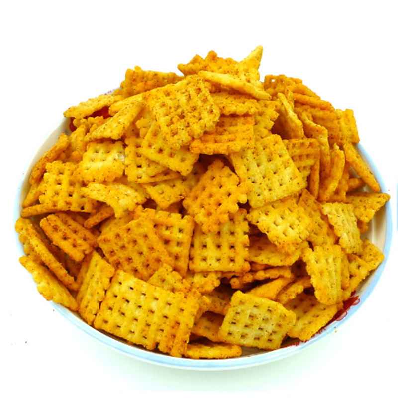 陕西特产食品 百吉猫360休闲豆香锅巴膨化零食麻辣锅巴 厂家批发