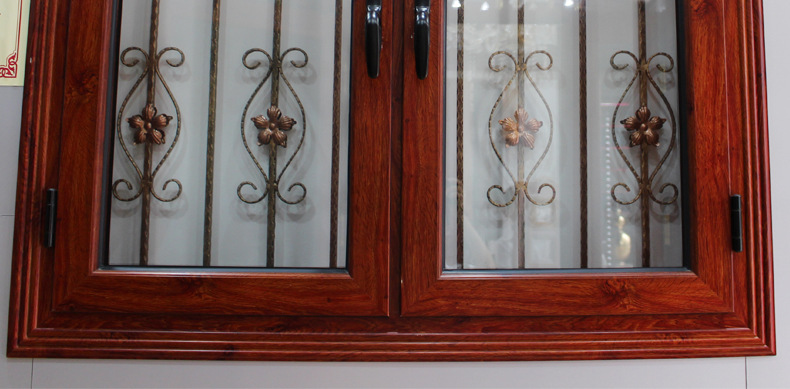 香槟色铝合金窗low-e玻璃隔音防尘防雾