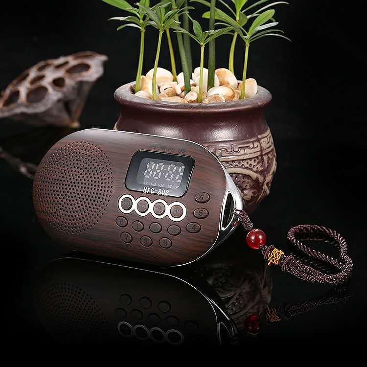 高档仿木纹abs材质念佛机内存4g能存168首佛教音乐