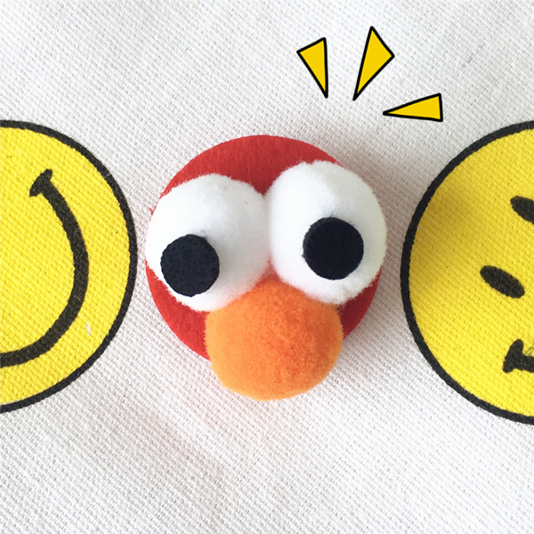 韩版头饰ins风原宿卡通发圈搞怪大眼睛一字夹发圈胸针饰品女软妹