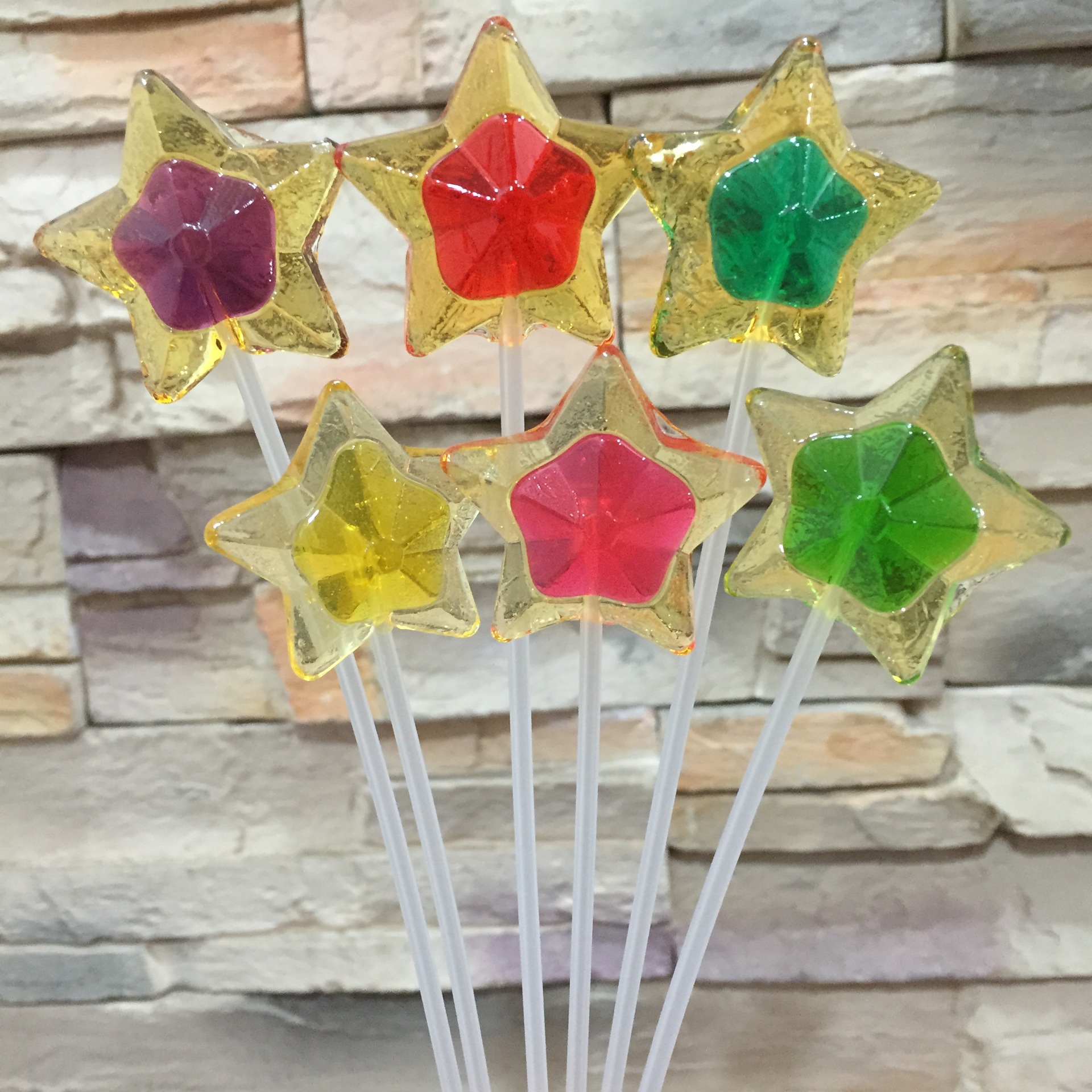 百嘉尚 长杆五角星棒棒糖 可爱创意糖果长棒女生儿童圣诞节送礼