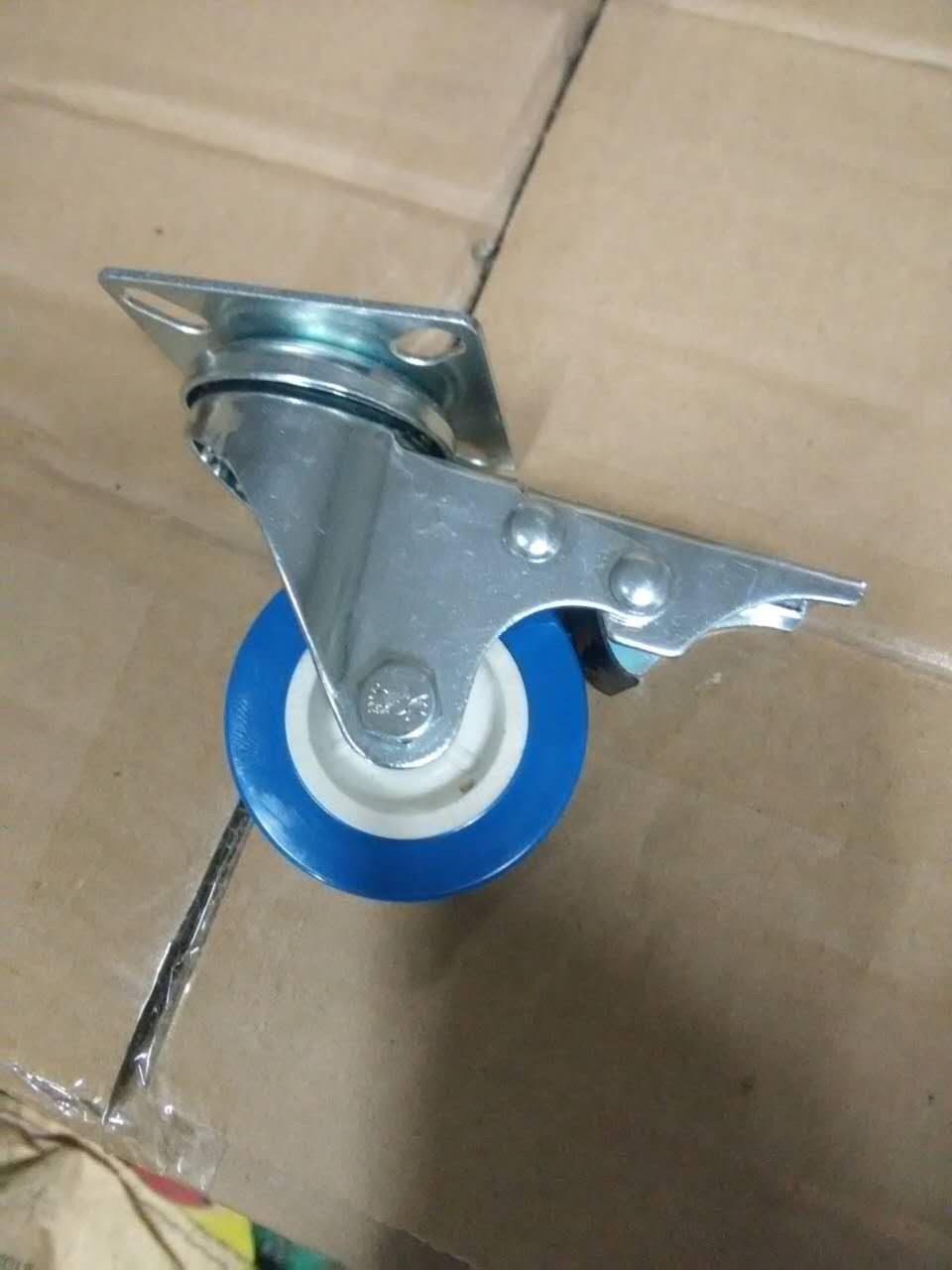 洗衣机移动托架 蓝色轮子冰柜脚轮