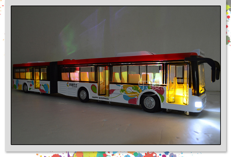 天鹰 双节城市公交巴士仿真合金汽车模型