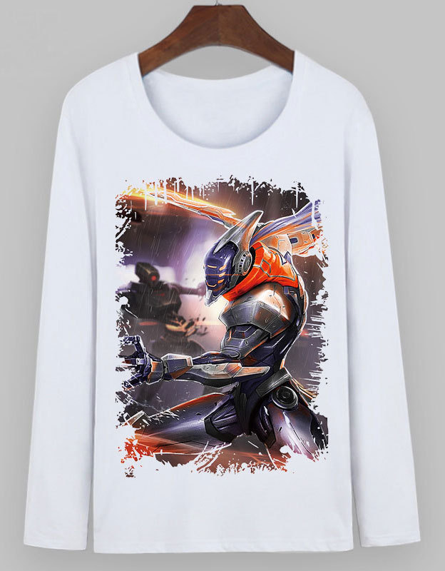 春秋季男士长袖t恤青少年学生男装亚索t恤