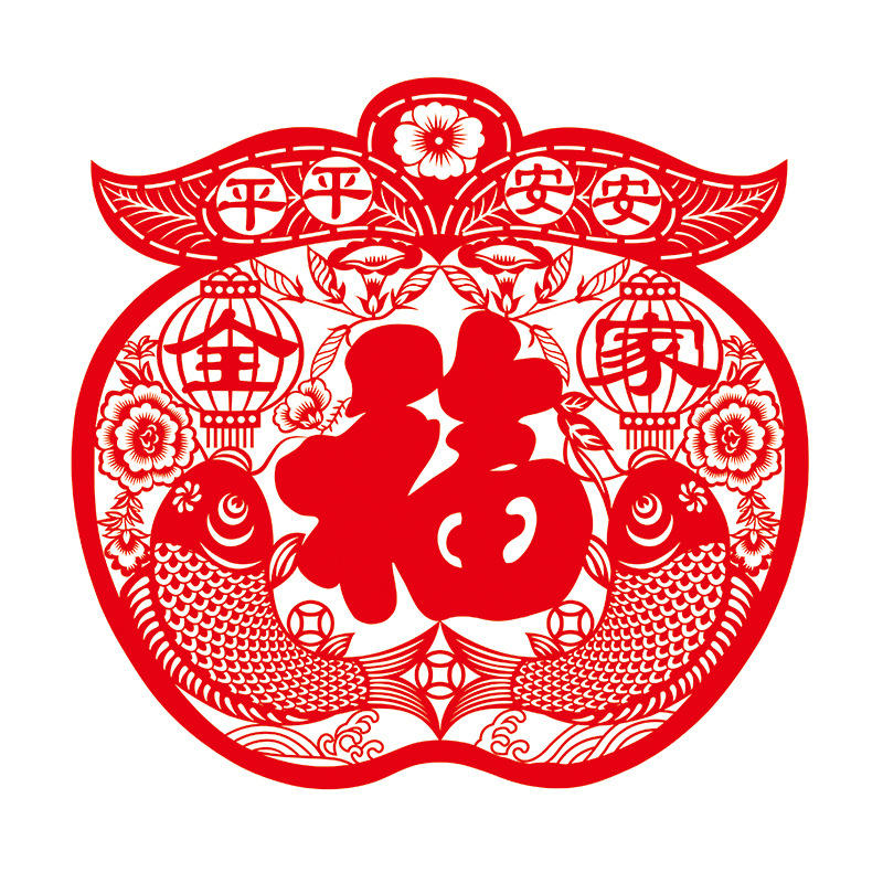 2022新年吊钱挂钱春节掉钱窗花立体福字植绒剪纸烫金字四开红纸质