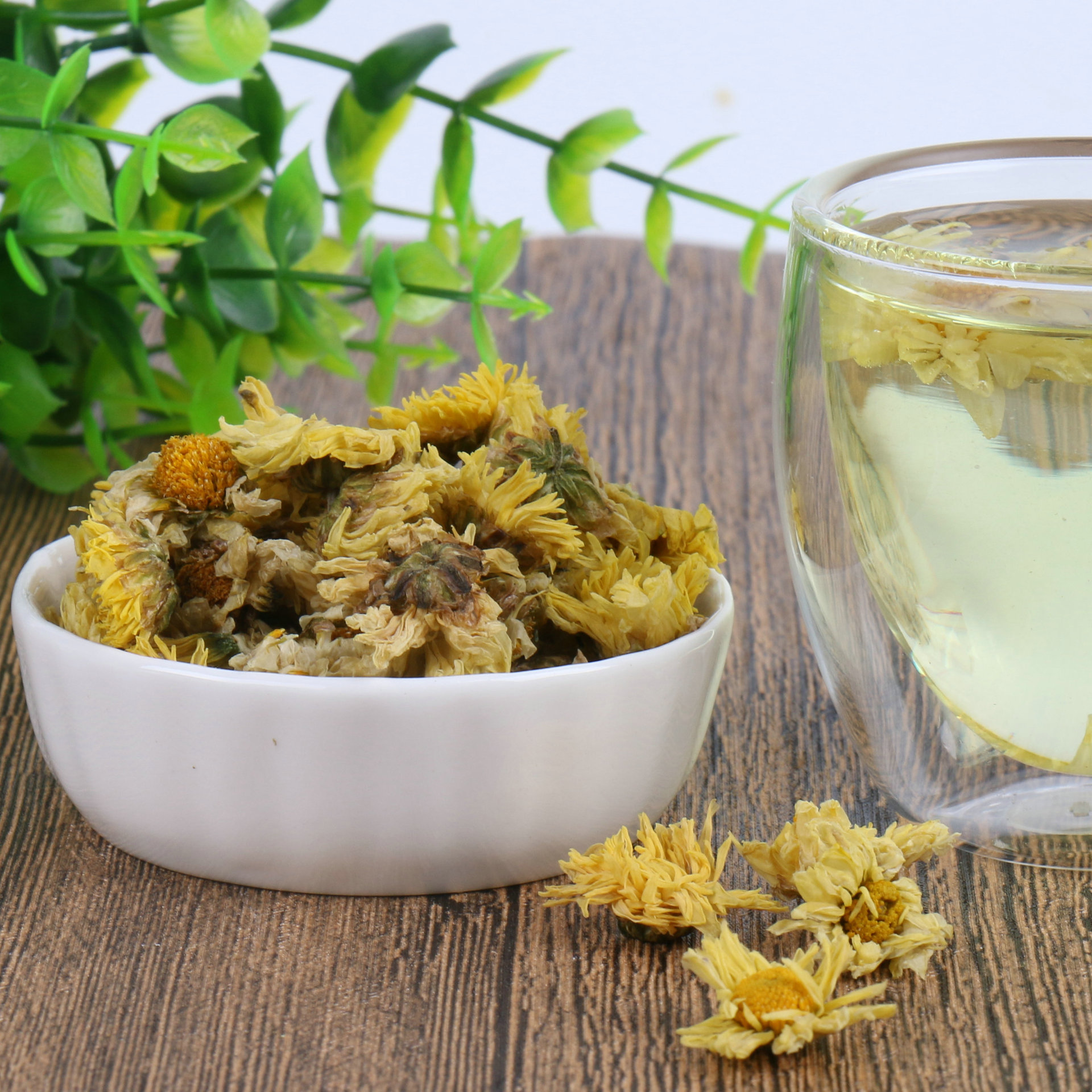 桐乡市崇福同顺杭白菊制品厂 供应信息 花果茶 桐乡杭白菊菊花茶胎菊