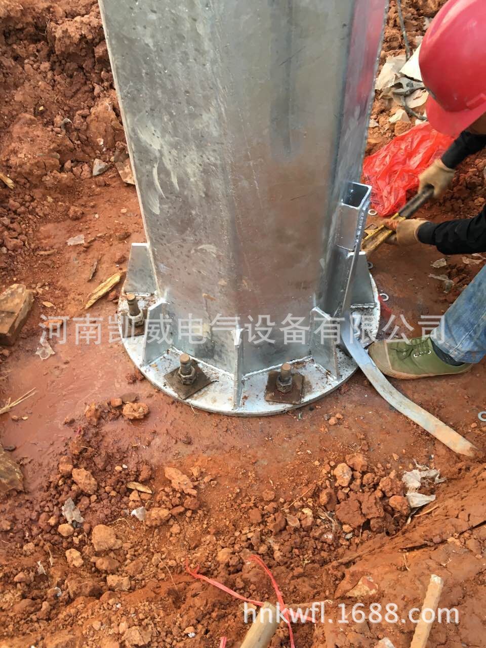 避雷针 接闪杆塔 避雷针塔 19米钢管避雷针 gh-34 热镀锌