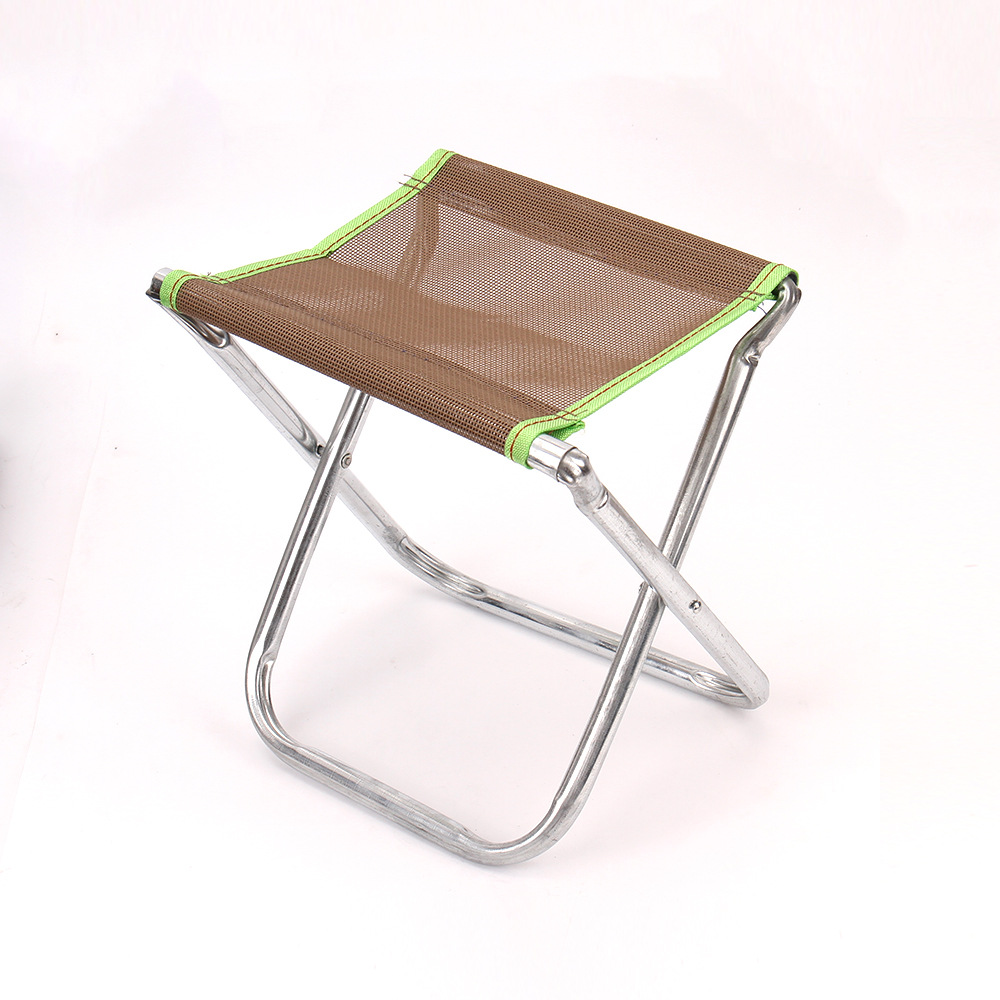 厂家批发金属户外钓鱼凳 大小折叠凳不锈钢网布凳子铁凳子换鞋凳