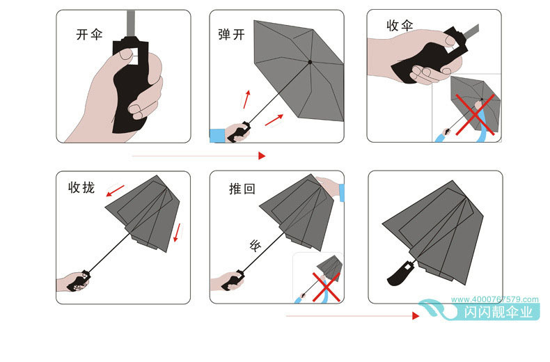 折伞的步骤图片