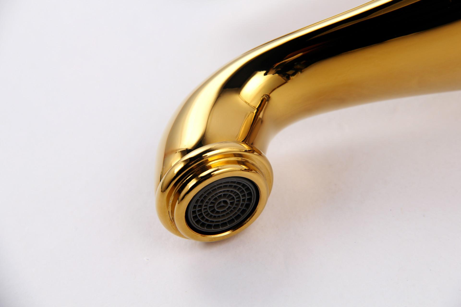 金色镀金面盆水龙头 高水龙头冷热混水水龙头 康王卫浴厂家直.