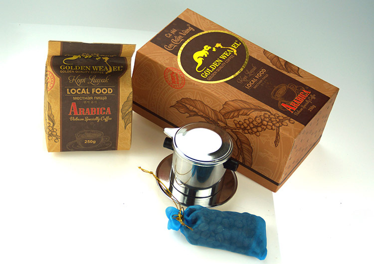 越南原装进口饮品 猫屎咖啡250g 高档礼盒装 250克咖啡粉低价批发