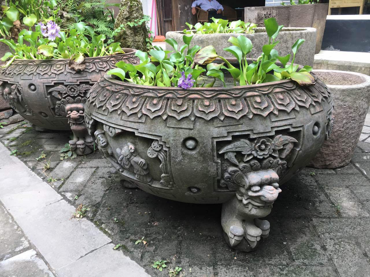 【雕得一创业日记01】装修中式庭院,如何选配石钵石缸
