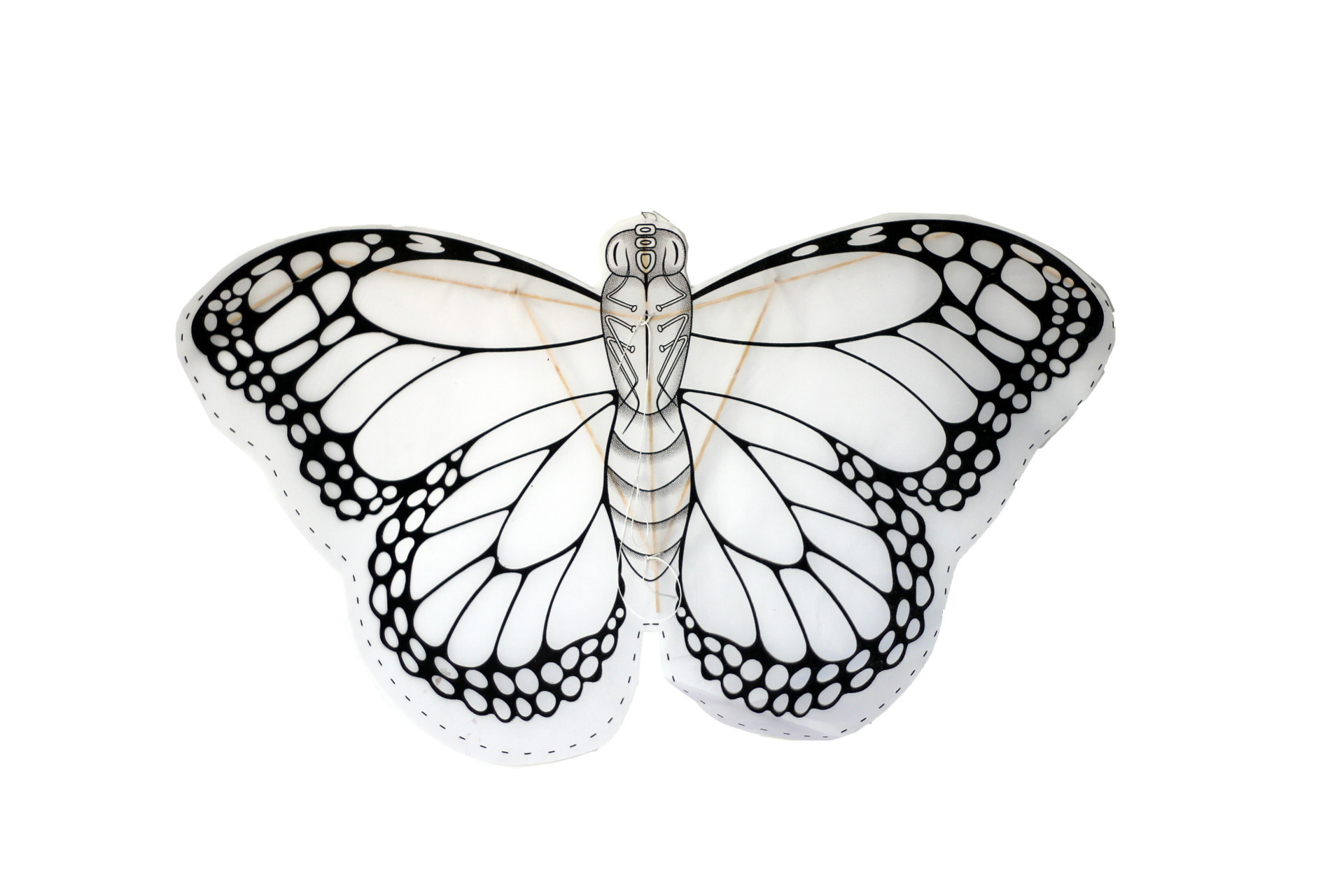 潍坊diy教育空白风筝 填色卡通儿童 绘画教育 竹制骨架多种图案