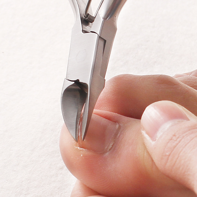 修脚趾甲剪 甲沟炎嵌甲专用指甲刀 不锈钢镜光老人用厚指甲剪刀