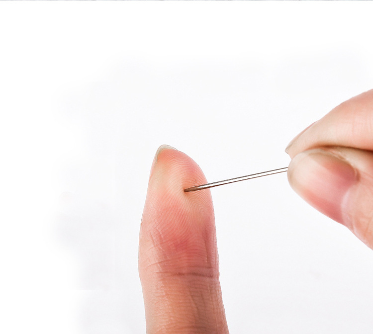 24#26#11ct中格14ct中格小格针十字绣钝头金尾针串珠针不扎手批发