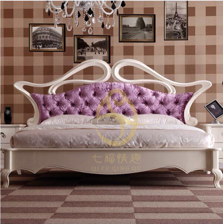 欧式情趣床 欧版简欧方床 欧式情趣床 欧式水床 七福情趣家具厂制