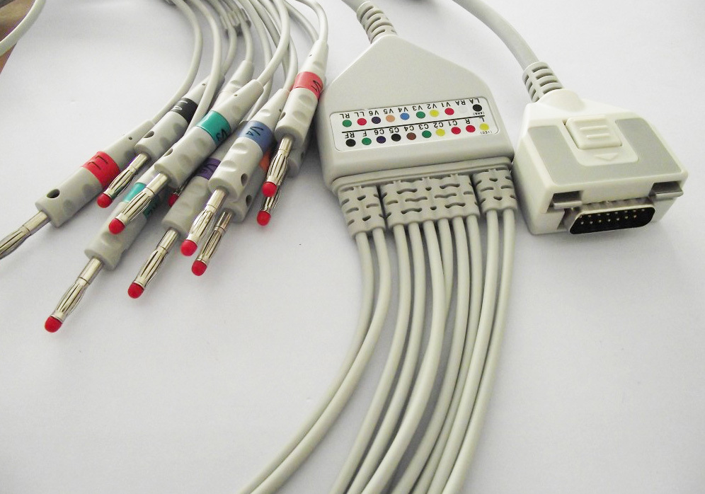 福田kp-500d一体10导心电导联线