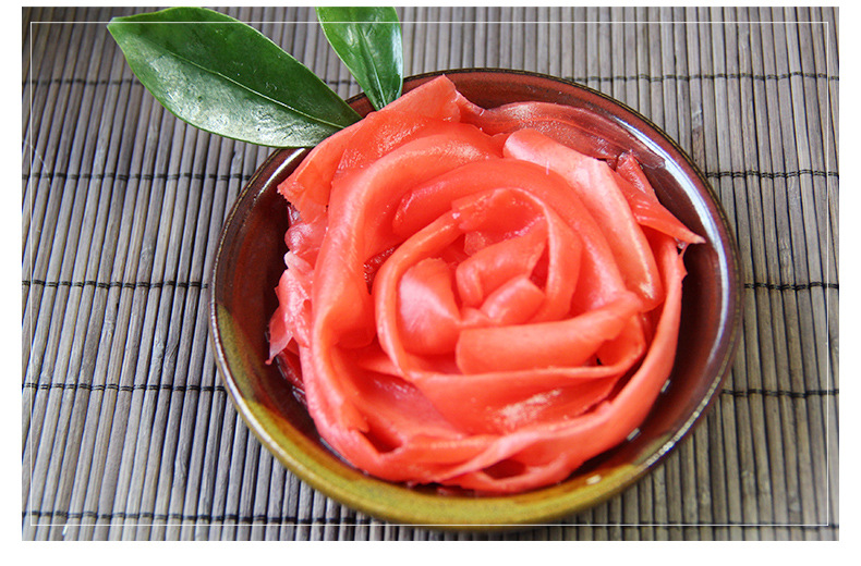 日式寿司食材料理红姜片姜老大寿司姜【厂家直销】1500g*10袋/箱