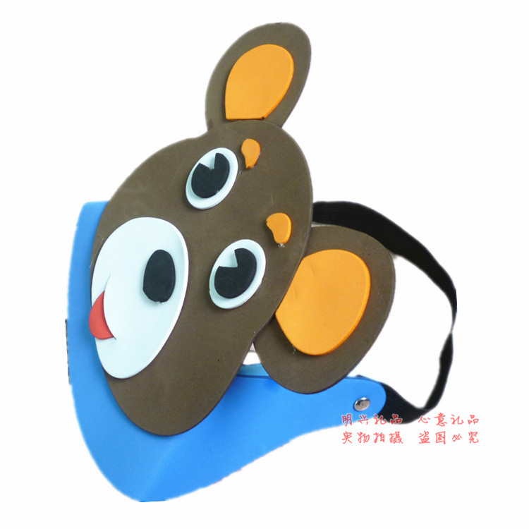 eva动物头饰小熊帽子立体幼儿园学校表演道具舞会派对动物园货源