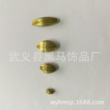 diy饰品配件手工材料铜环保转运隔珠  西瓜纹珠