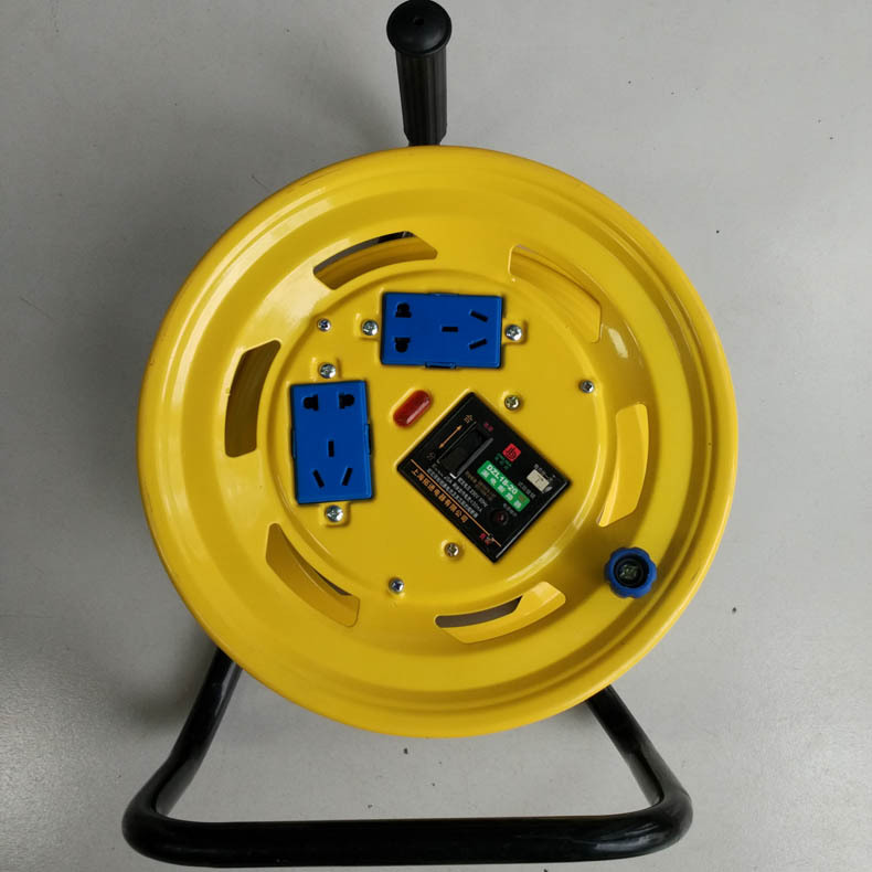 铁质手提式220v电源线缆盘 带3芯2.5平方橡套线 拖线盘 电缆盘