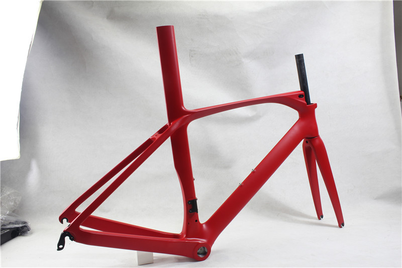 公路城市越野车架v刹碳纤维自行车架碳架diy涂装3k纹理厂家批发-车架