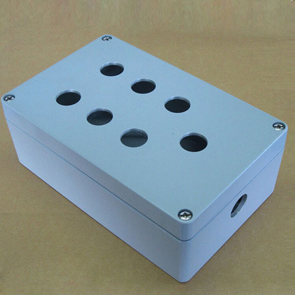 赛普铸铝防水接线盒 10孔按钮盒 户外电缆接线盒222*145*80
