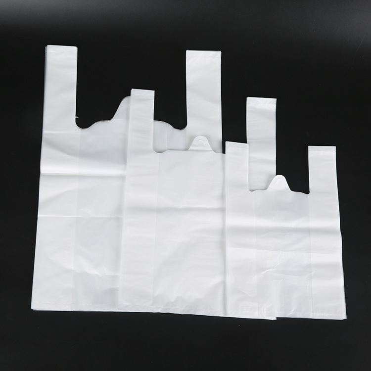 加厚白色背心袋塑料袋透明食品袋外卖袋方便