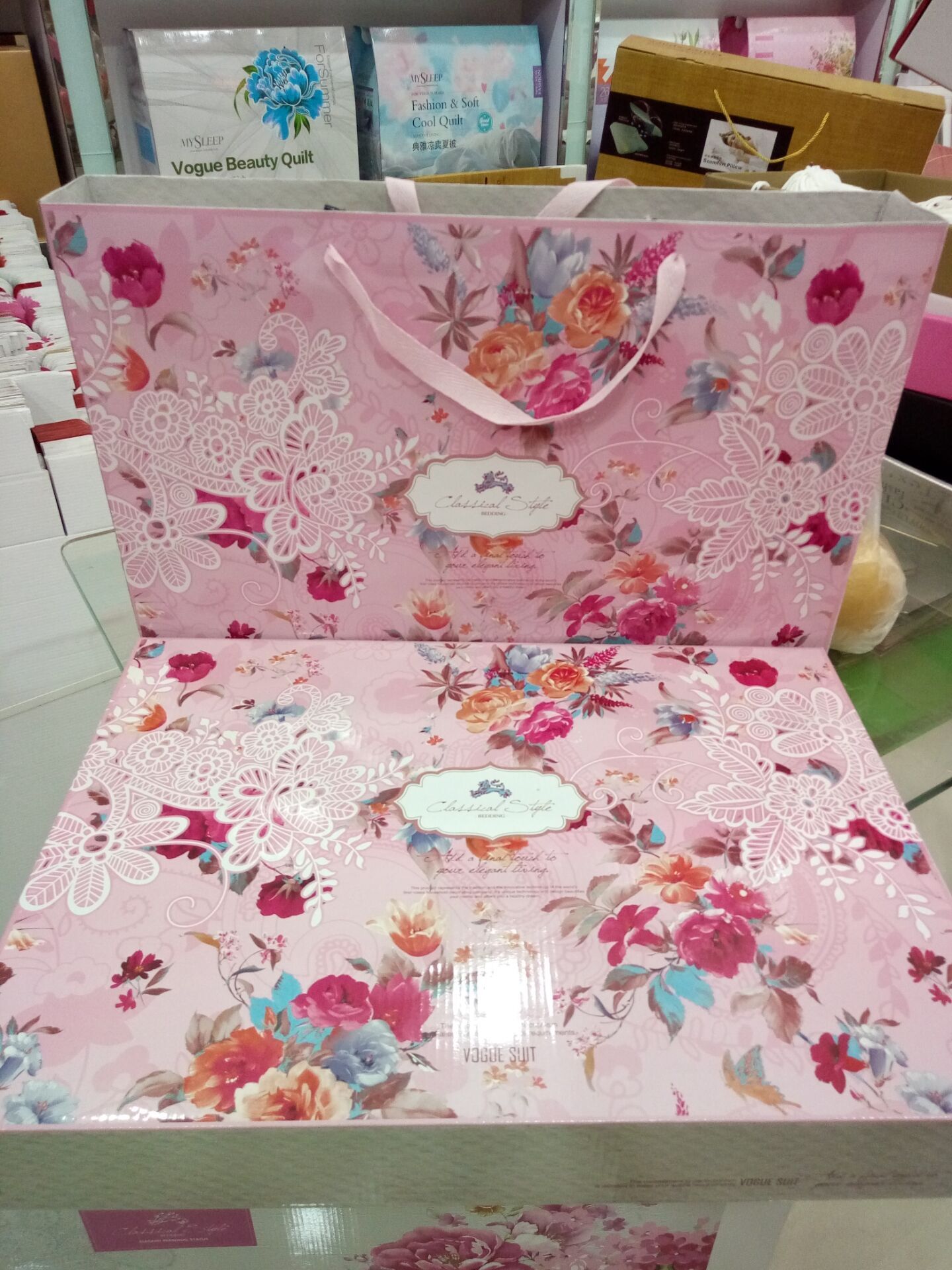 现货批发 家纺包装盒 四件套礼盒 床上用品盒子 可加印logo