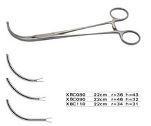 无损伤主动脉钳22cm圆弯62*20 1*2齿 贝莱沃医疗加工手术器械