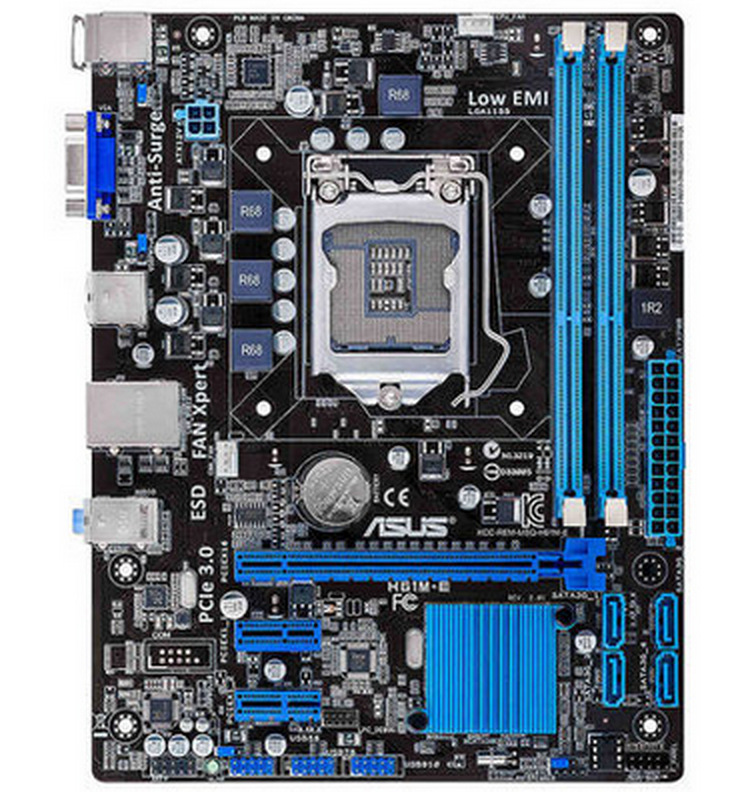 华硕(asus)h61m-e h61主板 1155针 支持g1630 g2030 主板