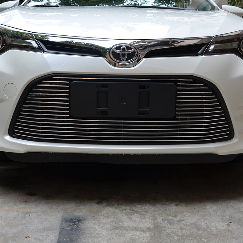 久创丰田雷凌汽车改装铝合金中网 上下横条金属中网格栅饰条