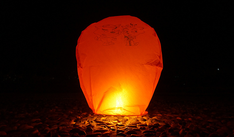 孔明灯厂家批发 销售阻燃许愿灯 创意气氛情人求婚生日心形孔明灯