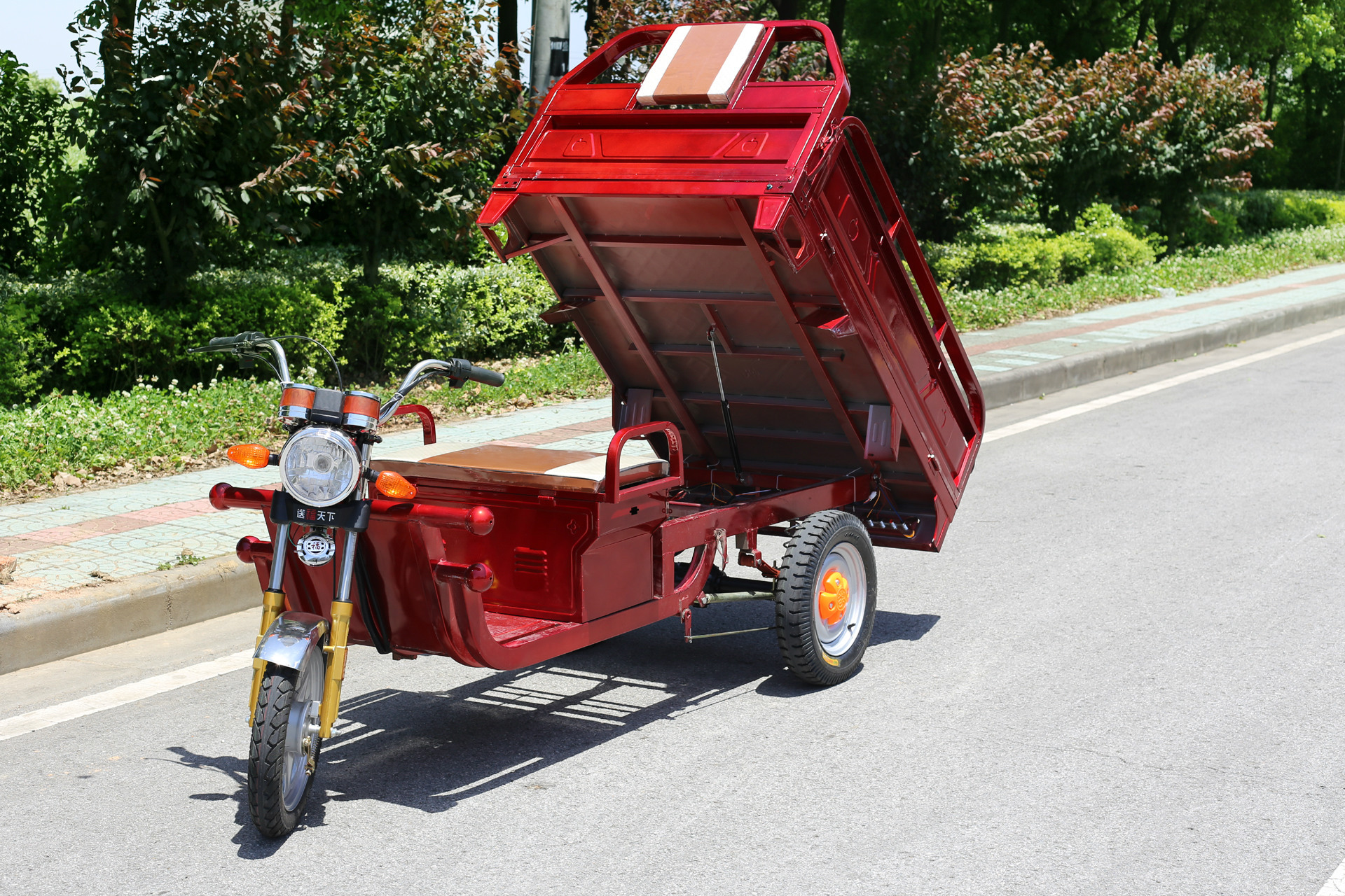 3米三开门1000w电动三轮车 载重型货运.