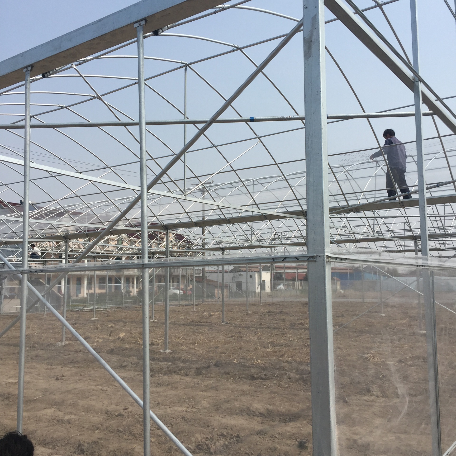 简易拱棚大棚骨架镀锌钢管大棚骨架蔬菜大棚温室大棚