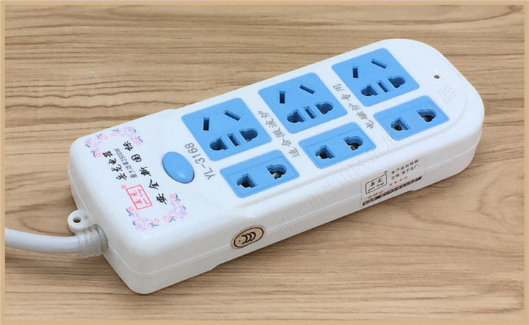 岳龙带线插板三极3米 电磁炉微波炉专用插排 大功率电源插座.