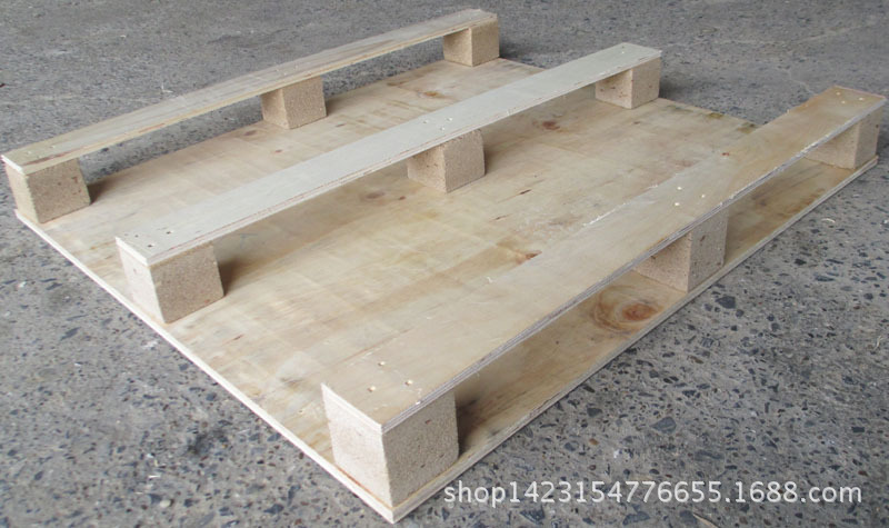 定制川字底木托盘 四面进叉垫仓板 单面普通胶合板仓库栈板托.