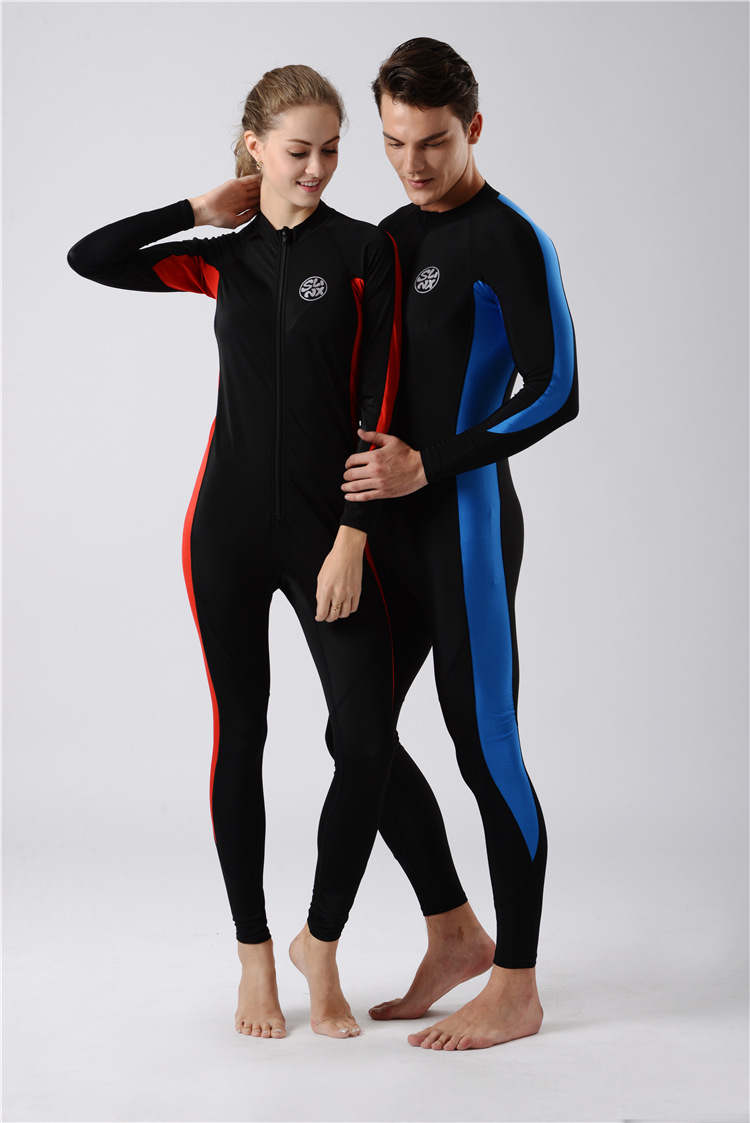 连体水母衣男长袖slinx莱卡防晒防水母浮潜衣潜水服一件代发