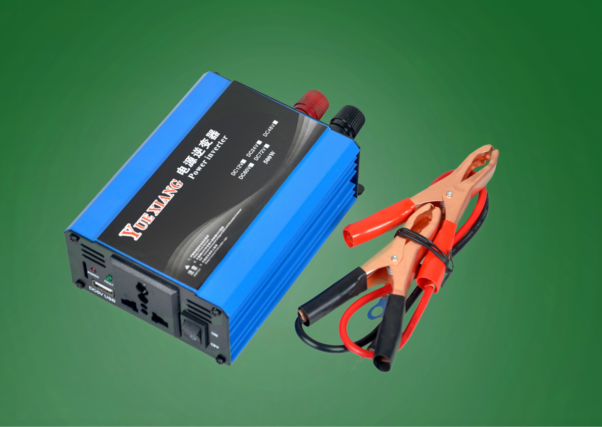 车载逆变器12v24v48v60v72v转220v500w1000w家用电源转换器批发