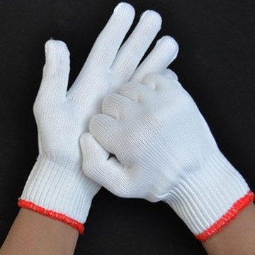 劳保线手套 花色纯尼龙白色 加厚耐磨防滑 劳保手套 可以印字