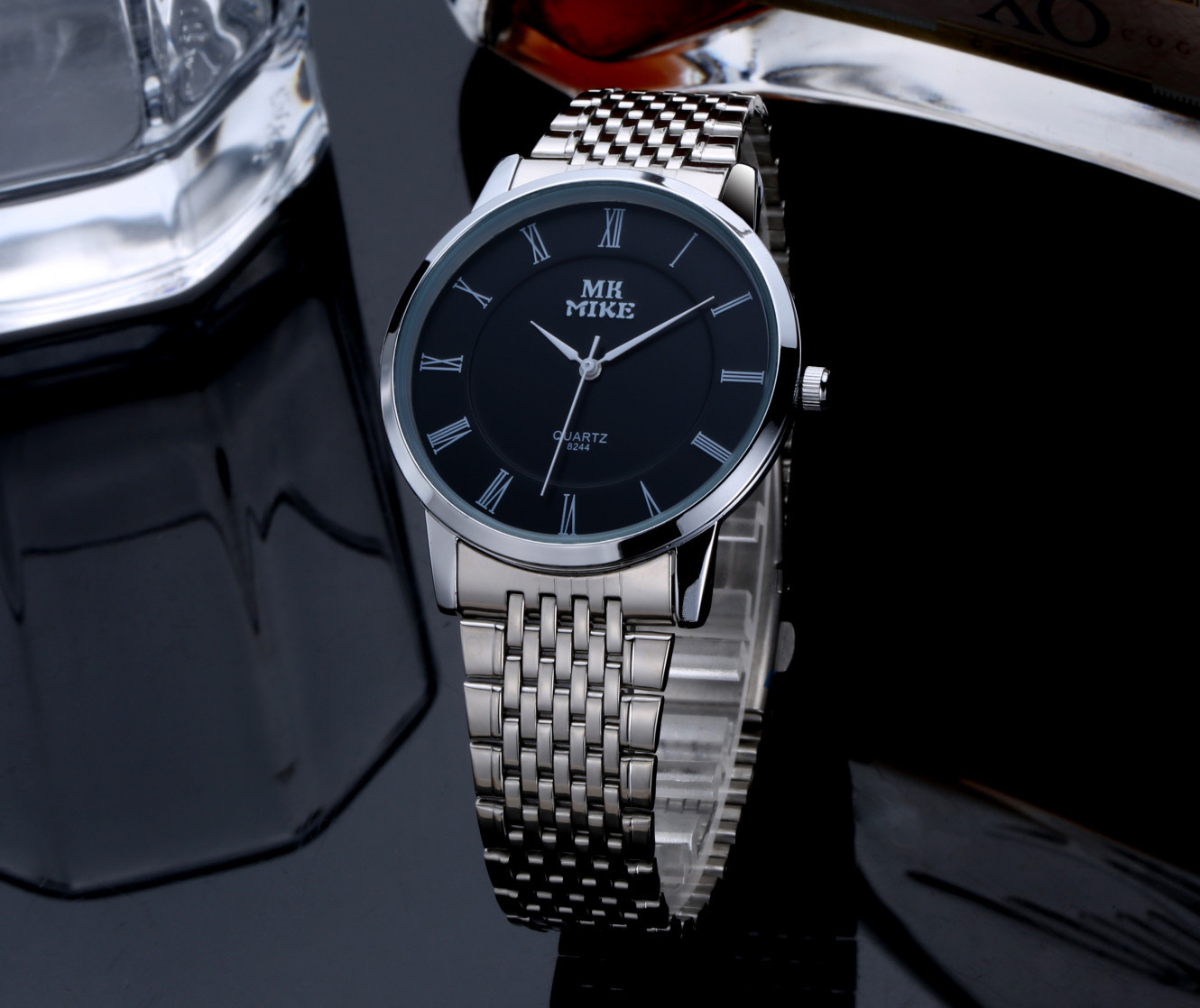 米可mike情侣表一对 情侣手表韩版 黑白情侣对表防水学生潮流批发