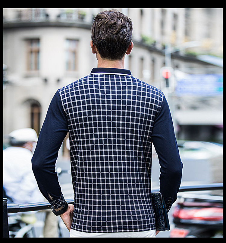 桐乡市梧桐伊风君尚服装店 供应信息 男式t恤 2016秋季新款中年男士