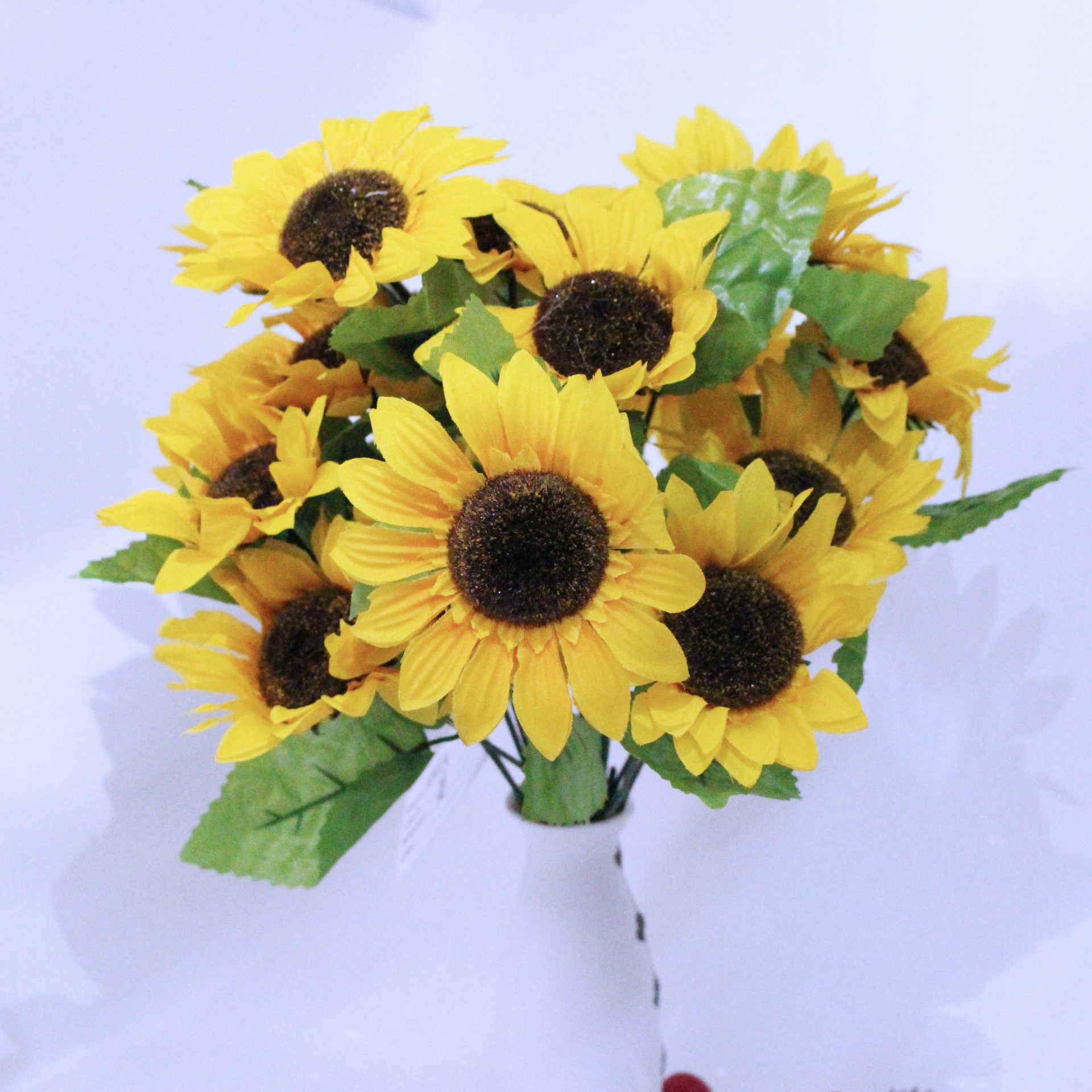 向日葵 9头太阳花仿真花假花绢花仿真植物客厅家居装饰批发