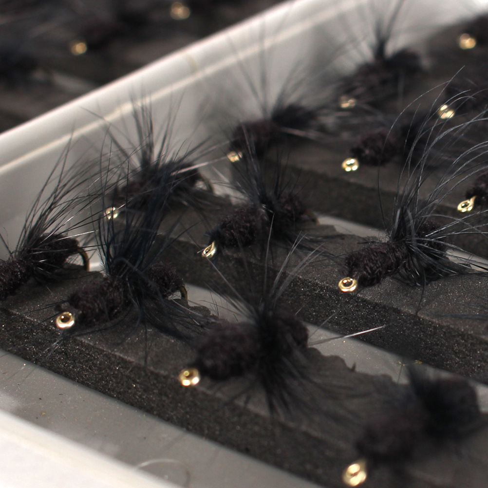 飞蝇路亚饵 昆虫鱼钩 仿生钩 批发40件黑蚂蚁飞饵 特价飞蝇钓