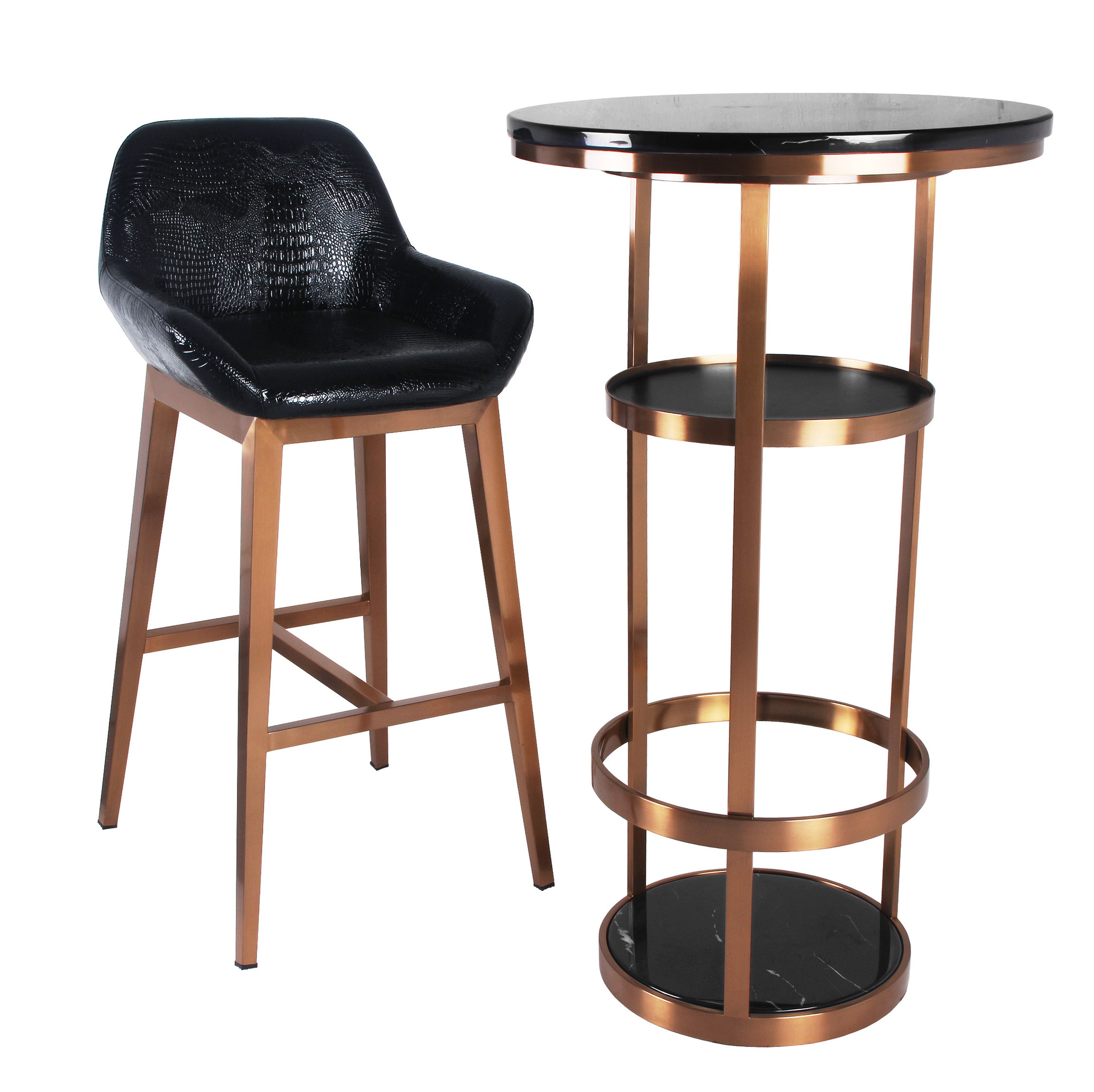 现代时尚拉丝不锈钢吧台高吧台酒吧家具ktv台