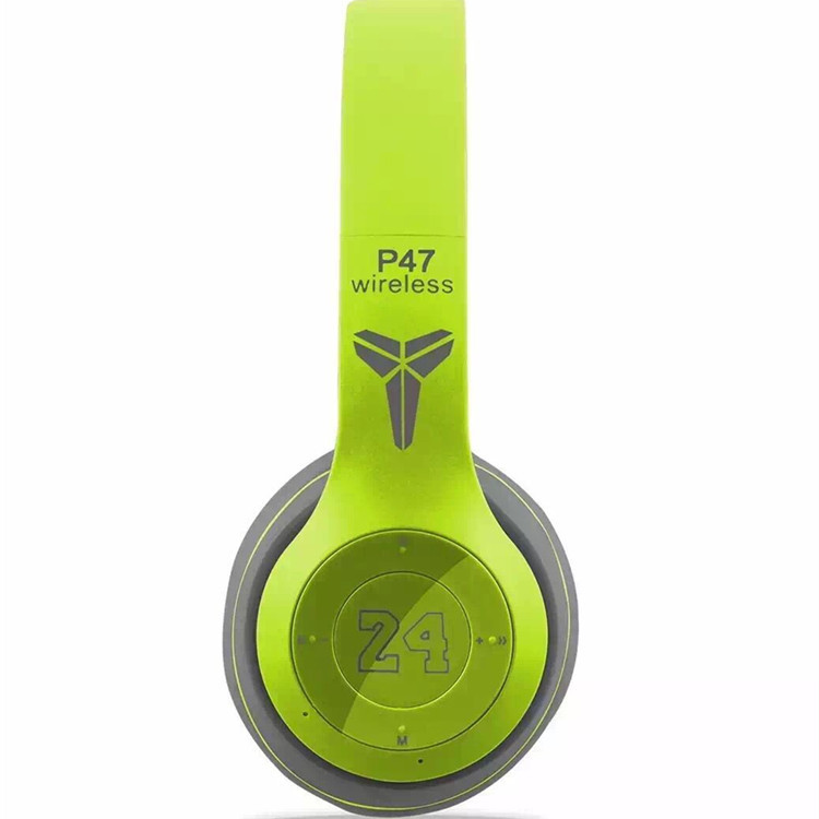 外贸热销款 头戴式蓝牙耳机 p47 科比24号 重低音 立体声
