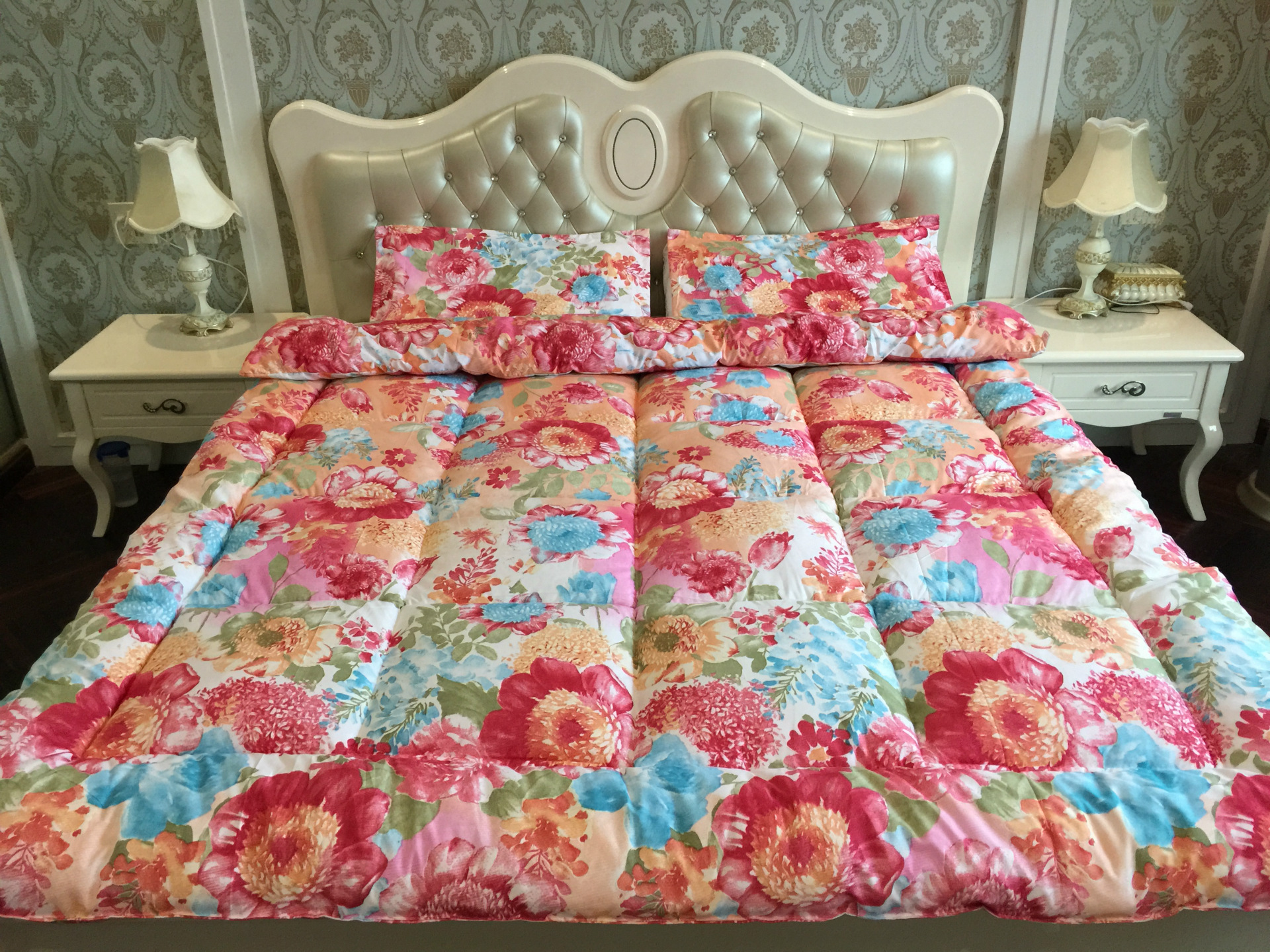 植物羊绒棉被跑江湖超市地摊被芯冬被加厚保暖七孔棉弹力棉