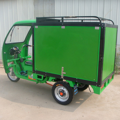 电动三轮车可三开门货运代步快递餐车早点车圆通顺丰韵达前棚货箱