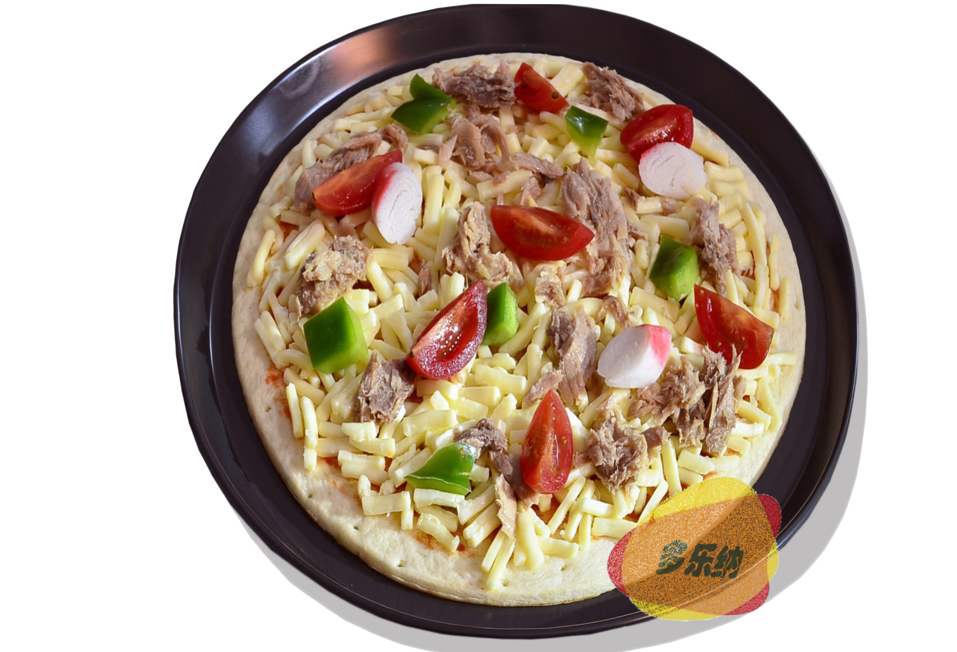 多乐纳成品深海金枪鱼9寸披萨 冷冻披萨半成品比萨烤箱烘焙